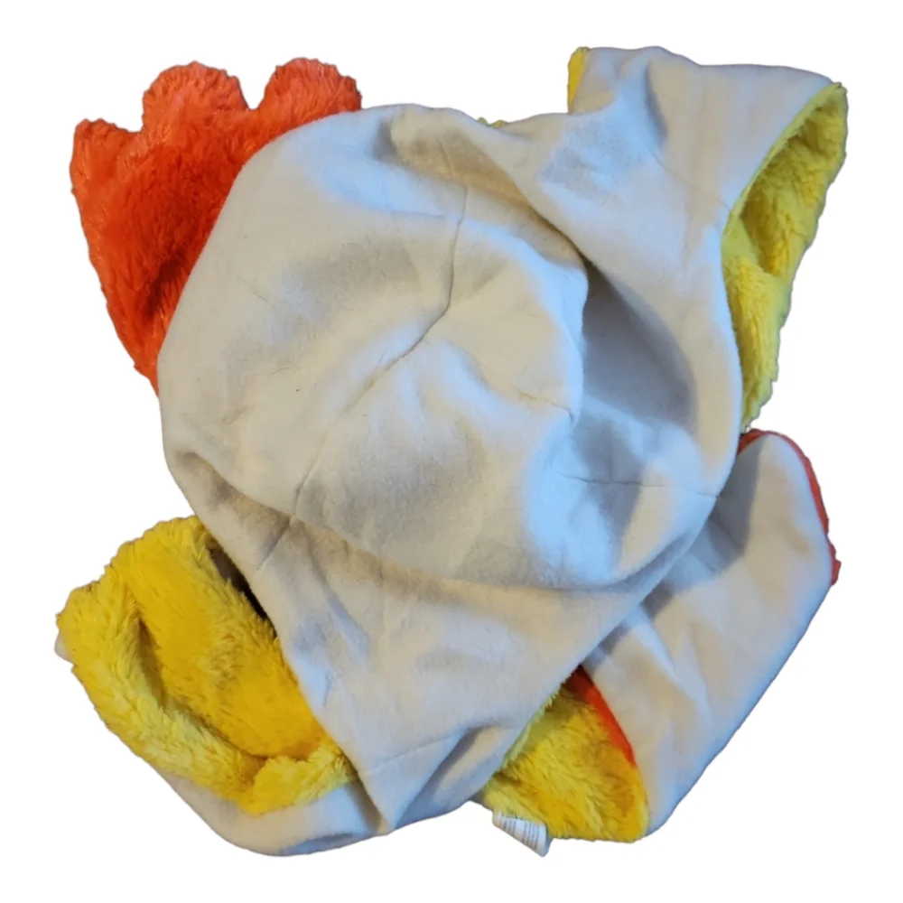 Vtg 2012 Kellytoy Plush Lined Yellow Duck Hat Scarf Age 3 & Up